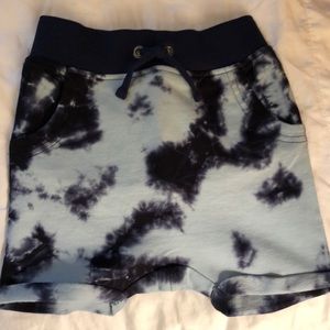 Tie dye baby shorts
